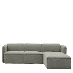 Artelibre - 14300041 ΚΑΝΑΠΕΣ ΓΩΝΙΑΚΟΣ ΑΝΑΣΤΡΕΨΙΜΟΣ ARTELIBRE MAFFEI ΓΚΡΙ ΥΦΑΣΜΑ 268X163X76CM