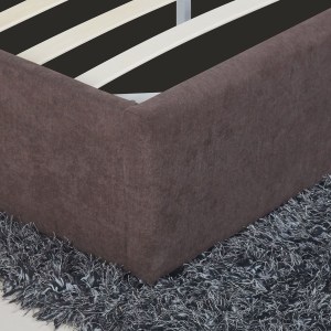 Artelibre - 14320006 ΚΡΕΒΑΤΙ ARTELIBRE ASTER ΣΚΟΥΡΟ ΚΑΦΕ ΥΦΑΣΜΑ ΜΕ ΑΠΟΘΗΚΕΥΤΙΚΟ ΧΩΡΟ 216X170.5X103CM (ΣΤΡΩΜΑ 160X200CM)