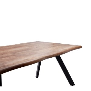Artelibre - 14320046 ΤΡΑΠΕΖΙ ΤΡΑΠΕΖΑΡΙΑΣ ARTELIBRE AOSA HONEY MAPLE/ΜΑΥΡΟ MDF/ΜΕΤΑΛΛΟ 200X100X76CM