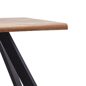 Artelibre - 14320046 ΤΡΑΠΕΖΙ ΤΡΑΠΕΖΑΡΙΑΣ ARTELIBRE AOSA HONEY MAPLE/ΜΑΥΡΟ MDF/ΜΕΤΑΛΛΟ 200X100X76CM