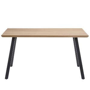 Artelibre - 14320049 ΤΡΑΠΕΖΙ ΤΡΑΠΕΖΑΡΙΑΣ ARTELIBRE ADONIS SONOMA/ΜΑΥΡΟ ΜΕΤΑΛΛΟ/ΜΟΡΙΟΣΑΝΙΔΑ 140X80X76CM