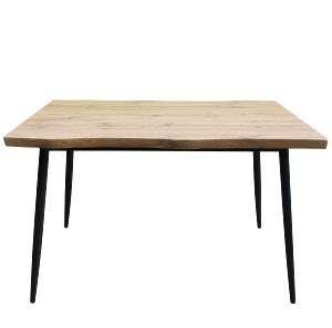 Artelibre - 14330038 ΤΡΑΠΕΖΙ ΤΡΑΠΕΖΑΡΙΑΣ ARTELIBRE AMADORA ΦΥΣΙΚΟ/ΜΑΥΡΟ ΜΟΡΙΟΣΑΝΙΔΑ/PVC/ΜΕΤΑΛΛΟ 120X80X75CM