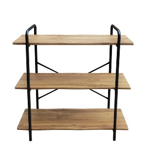 Artelibre - 14330042 ΡΑΦΙΕΡΑ ARTELIBRE AVEIRO ΦΥΣΙΚΟ/ΜΑΥΡΟ MDF/ΜΕΤΑΛΛΟ 80X34X80CM