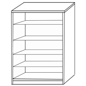 Artelibre - 14370016 ΠΑΠΟΥΤΣΟΘΗΚΗ KAMELIA ΦΥΣΙΚΟ ΜΕΛΑΜΙΝΗ 60X33X120CM
