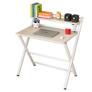 Artelibre - 14370047 ΓΡΑΦΕΙΟ ARTELIBRE MERGUS ΠΤΥΣΣΟΜΕΝΟ ΦΥΣΙΚΟ/ΛΕΥΚΟ MDF/ΜΕΤΑΛΛΟ 83.5X44.5X92.5CM