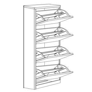 Artelibre - 14370178 ΠΑΠΟΥΤΣΟΘΗΚΗ ARTELIBRE DORIT ΦΥΣΙΚΟ ΜΟΡΙΟΣΑΝΙΔΑ/ΜΕΛΑΜΙΝΗ 73X24X148CM