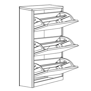 Artelibre - 14370180 ΠΑΠΟΥΤΣΟΘΗΚΗ ARTELIBRE DORIT ΛΕΥΚΟ ΜΟΡΙΟΣΑΝΙΔΑ/ΜΕΛΑΜΙΝΗ 73X24X113.2CM