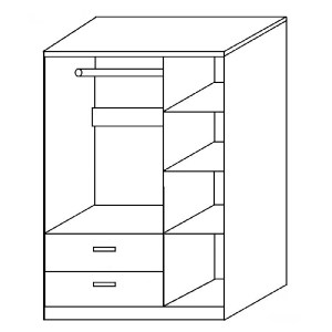 Artelibre - 14370196 ΝΤΟΥΛΑΠΑ ARTELIBRE TUBEROSA ΜΑΥΡΟ ΜΟΡΙΟΣΑΝΙΔΑ 120X50X180CM