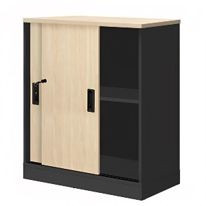 Artelibre - 14370267 ΝΤΟΥΛΑΠΙ ΓΡΑΦΕΙΟΥ ARTELIBRE GALAX ΦΥΣΙΚΟ/ΑΝΘΡΑΚΙ ΜΟΡΙΟΣΑΝΙΔΑ 80X40X80CM