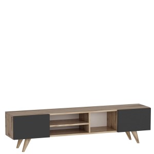 Artelibre - 14410008 ΕΠΙΠΛΟ ΤΗΛΕΟΡΑΣΗΣ ARTELIBRE SKOPELOS ΚΑΡΥΔΙΑ/ΜΑΥΡΟ 160X30X40CM