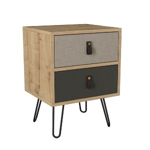 Artelibre - 14410115 ΚΟΜΟΔΙΝΟ ARTELIBRE TILOS ΦΥΣΙΚΟ/ΑΝΘΡΑΚΙ/ΑΝΟΙΧΤΟ ΚΑΦΕ 45X39X60CM