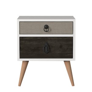 Artelibre - 14410117 ΚΟΜΟΔΙΝΟ ARTELIBRE KIMOLOS ΛΕΥΚΟ/ΦΥΣΙΚΟ/ΚΑΦΕ 45X30X52CM