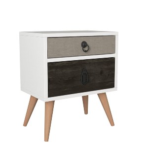 Artelibre - 14410117 ΚΟΜΟΔΙΝΟ ARTELIBRE KIMOLOS ΛΕΥΚΟ/ΦΥΣΙΚΟ/ΚΑΦΕ 45X30X52CM