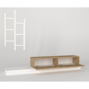 Artelibre - 14410179 ΣΥΝΘΕΤΟ ILLINOIS ΛΕΥΚΟ/SAPPHIRE ΜΟΡΙΟΣΑΝΙΔΑ 180X29.5X30.8CM