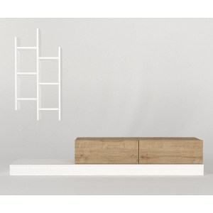 Artelibre - 14410179 ΣΥΝΘΕΤΟ ILLINOIS ΛΕΥΚΟ/SAPPHIRE ΜΟΡΙΟΣΑΝΙΔΑ 180X29.5X30.8CM