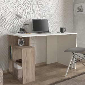 Artelibre - 14410230 ΓΡΑΦΕΙΟ ARTELIBRE ANTIKERI ΛΕΥΚΟ/ΦΥΣΙΚΟ ΜΟΡΙΟΣΑΝΙΔΑ/ΜΕΛΑΜΙΝΗ 120X60X74CM