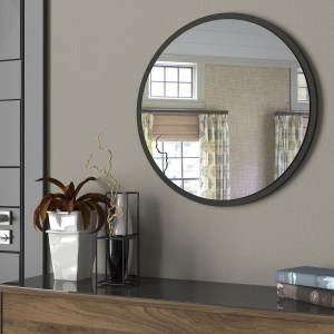 Artelibre - 14410243 ΚΑΘΡΕΠΤΗΣ ΤΟΙΧΟΥ MAKUR ΑΝΘΡΑΚΙ ΜΟΡΙΟΣΑΝΙΔΑ/ΓΥΑΛΙ 60X60CM