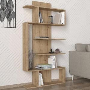 Artelibre - 14410277 ΒΙΒΛΙΟΘΗΚΗ ARTELIBRE JADE ΦΥΣΙΚΟ ΜΟΡΙΟΣΑΝΙΔΑ/ΜΕΛΑΜΙΝΗ 90X22X172CM