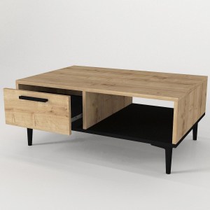 Artelibre - 14410305 ΚΟΜΟΔΙΝΟ BANNO ΦΥΣΙΚΟ/ΜΑΥΡΟ ΜΟΡΙΟΣΑΝΙΔΑ/ΜΕΛΑΜΙΝΗ 90X60X38CM