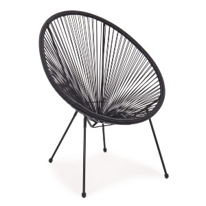 Artelibre - 14450007 ΠΟΛΥΘΡΟΝΑ ARTELIBRE RATTAN SATURN ΜΑΥΡΟ 72X78X89CM