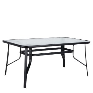 Artelibre - 14450026 ΤΡΑΠΕΖΙ ΜΕΤΑΛΛΙΚΟ ARTELIBRE SUN ΜΑΥΡΟ 120X70X70CM