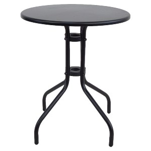 Artelibre - 14450076 ΤΡΑΠΕΖΙ ΚΗΠΟΥ ARTELIBRE SOLIS ΜΑΥΡΟ ΜΕΤΑΛΛΟ Φ60X70CM