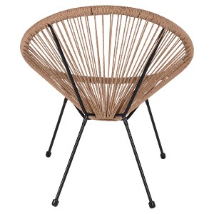 Artelibre - 14510061 ΠΟΛΥΘΡΟΝΑ ΚΗΠΟΥ ARTELIBRE APRONIUS ΦΥΣΙΚΟ/ΜΑΥΡΟ RATTAN/ΜΕΤΑΛΛΟ 71X73X77CM