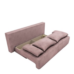 Artelibre - 14560013 ΚΑΝΑΠΕΣ ΚΡΕΒΑΤΙ ΤΡΙΘΕΣΙΟΣ ARTELIBRE GEORGIA ΑΝΟΙΧΤΟ ΜΟΒ 194X93X72CM