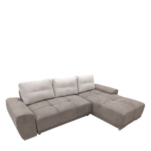 Artelibre - 14560034 ΚΑΝΑΠΕΣ ΚΡΕΒΑΤΙ ΓΩΝΙΑΚΟΣ ARTELIBRE ΔΕΞΙΑ ΓΩΝΙΑ AMARILLO ΣΟΚΟΛΑ ΜΕ ΑΝΟΙΧΤΟ ΓΚΡΙ ΜΑΞΙΛΑΡΙΑ 270X181X89CM