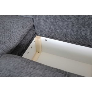 Artelibre - 14560037 ΚΑΝΑΠΕΣ ΚΡΕΒΑΤΙ ΓΩΝΙΑΚΟΣ ARTELIBRE ΑΡΙΣΤΕΡΗ ΓΩΝΙΑ BANDERA ΣΚΟΥΡΟ ΓΚΡΙ 263X168X84CM