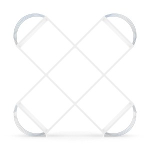 Artelibre - 14570105 ΒΙΒΛΙΟΘΗΚΗ CASE ΛΕΥΚΟ/ΧΡΩΜΙΟ 120X25X120CM