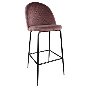 Artelibre - 14600086 ΣΚΑΜΠΟ BAR ARTELIBRE UNDERHILL ΣΑΠΙΟ ΜΗΛΟ/ΜΑΥΡΟ ΒΕΛΟΥΔΟ/ΜΕΤΑΛΛΟ 45X53X98CM