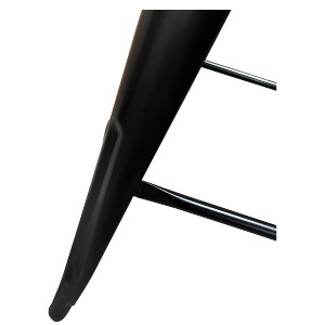 Artelibre - 14600131 ΣΚΑΜΠΟ BAR ARTELIBRE ΒΙΟΜΗΧΑΝΙΚΟΥ ΤΥΠΟΥ VINTAGE MOLERO ΜΑΥΡΟ ΜΑΤ ΜΕΤΑΛΛΟ 43X43X94CM