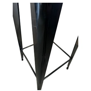 Artelibre - 14600145 ΤΡΑΠΕΖΙ BAR ARTELIBRE ΒΙΟΜΗΧΑΝΙΚΟΥ ΤΥΠΟΥ VINTAGE ARTEKTO ΜΑΥΡΟ/ΚΑΦΕ ΜΕΤΑΛΛΟ/ΞΥΛΟ 60X60X103CM