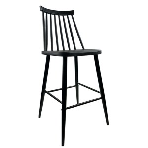 Artelibre - 14600189 ΣΚΑΜΠΟ BAR ARTELIBRE MARANTA ΜΑΥΡΟ PP/ΜΕΤΑΛΛΟ 45X46X97CM