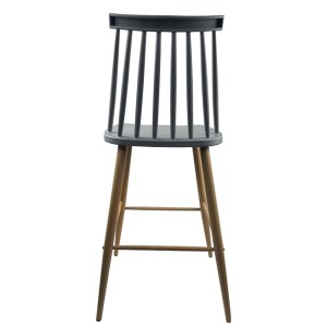 Artelibre - 14600190 ΣΚΑΜΠΟ BAR ARTELIBRE MARANTA ΓΚΡΙ/ΦΥΣΙΚΟ PP/ΜΕΤΑΛΛΟ 45X46X97CM