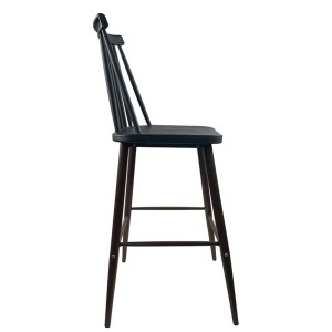 Artelibre - 14600191 ΣΚΑΜΠΟ BAR ARTELIBRE MARANTA ΜΑΥΡΟ/ΚΑΡΥΔΙ PP/ΜΕΤΑΛΛΟ 45X46X97CM