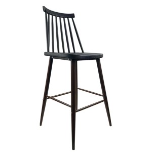 Artelibre - 14600191 ΣΚΑΜΠΟ BAR ARTELIBRE MARANTA ΜΑΥΡΟ/ΚΑΡΥΔΙ PP/ΜΕΤΑΛΛΟ 45X46X97CM