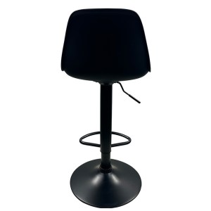 Artelibre - 14600197 ΣΚΑΜΠΟ BAR ARTELIBRE AMADA ΜΑΥΡΟ PP/ΜΕΤΑΛΛΟ 41X40X79-89CM