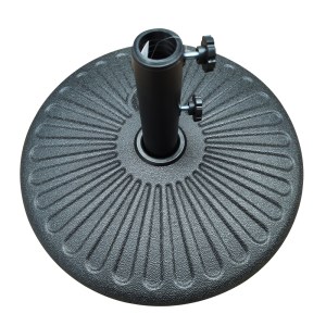 Artelibre - 14660080 ΒΑΣΗ ΟΜΠΡΕΛΑΣ ARTELIBRE HAINAN 2.1KG ΜΑΥΡΟ ΠΛΑΣΤΙΚΟ 51X12X51CM