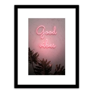 Artelibre - 14680067 ΠΙΝΑΚΑΣ ΣΕ ΚΟΡΝΙΖΑ ΠΛΑΣΤΙΚΟ GOOD VIBES 35X45X1.8CM