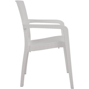 Artelibre - 14720001 ΚΑΡΕΚΛΑ ΚΗΠΟΥ ΛΕΥΚΟ RATTAN 58X55X87CM