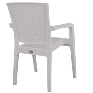 Artelibre - 14720001 ΚΑΡΕΚΛΑ ΚΗΠΟΥ ΛΕΥΚΟ RATTAN 58X55X87CM
