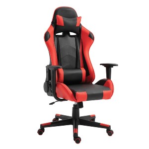Artelibre - 14730004 ΚΑΡΕΚΛΑ ΓΡΑΦΕΙΟΥ ARTELIBRE GAMING NAVAN ΚΟΚΚΙΝΟ/ΜΑΥΡΟ PVC 68X53X122-131CM