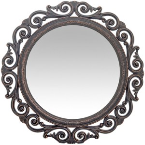 Artelibre - 14740066 ΚΑΘΡΕΠΤΗΣ ΤΟΙΧΟΥ ΜΑΥΡΟ ΠΛΑΣΤΙΚΟ Φ58.4X5.5CM