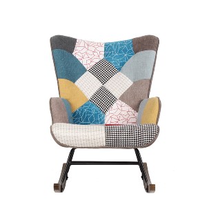 Artelibre - 14770012 ΠΟΛΥΘΡΟΝΑ ΚΟΥΝΙΣΤΗ ARTELIBRE GERDA PATCHWORK ΥΦΑΣΜΑ/ΜΕΤΑΛΛΟ/ΞΥΛΟ 84X69X90CM