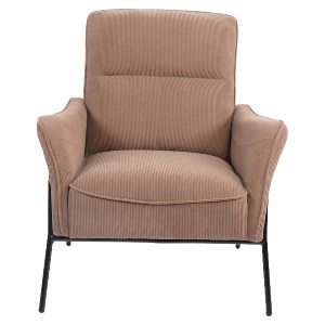 Artelibre - 14770112 ΠΟΛΥΘΡΟΝΑ ARTELIBRE ELAN TAUPE ΥΦΑΣΜΑ ΚΟΤΛΕ/ΜΕΤΑΛΛΟ 94X77X82CM