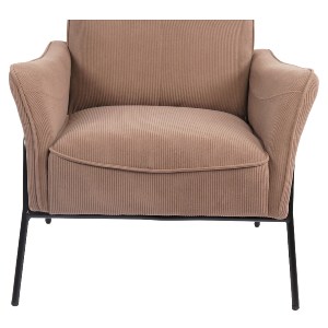 Artelibre - 14770112 ΠΟΛΥΘΡΟΝΑ ARTELIBRE ELAN TAUPE ΥΦΑΣΜΑ ΚΟΤΛΕ/ΜΕΤΑΛΛΟ 94X77X82CM