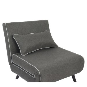 Artelibre - 14770120 ΚΡΕΒΑΤΙ ΡΑΝΤΖΟ ARTELIBRE CALISTA ΓΚΡΙ/ΓΚΡΙ ΑΝΟΙΧΤΟ ΥΦΑΣΜΑ/ΞΥΛΟ/ΜΕΤΑΛΛΟ 78X200X28CM