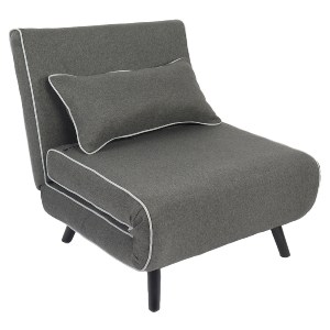 Artelibre - 14770120 ΚΡΕΒΑΤΙ ΡΑΝΤΖΟ ARTELIBRE CALISTA ΓΚΡΙ/ΓΚΡΙ ΑΝΟΙΧΤΟ ΥΦΑΣΜΑ/ΞΥΛΟ/ΜΕΤΑΛΛΟ 78X200X28CM